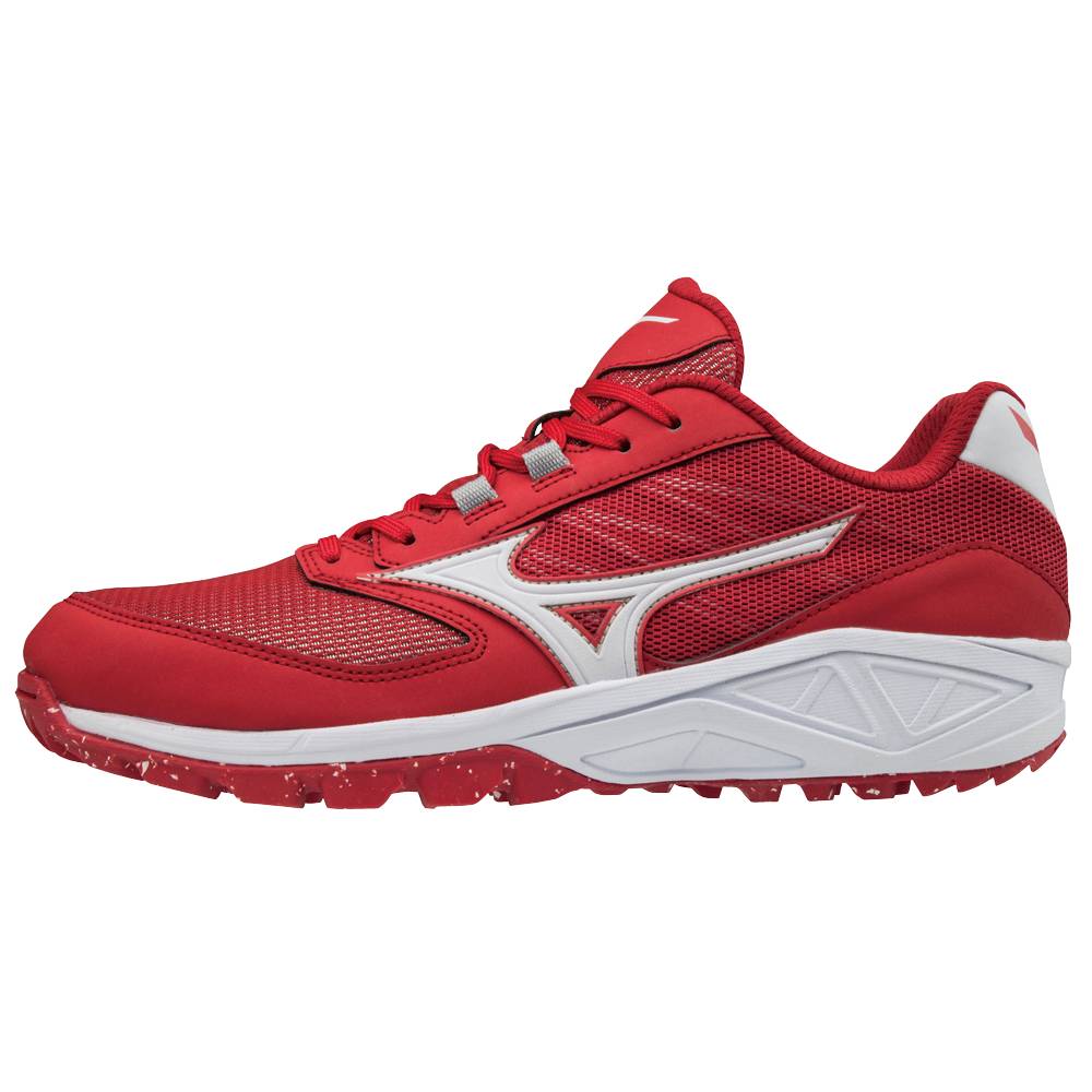 Zapatillas Beisbol Mizuno Dominant All Surface Bajas Turf Hombre Rojas/Blancas Comprar TJIP-23890